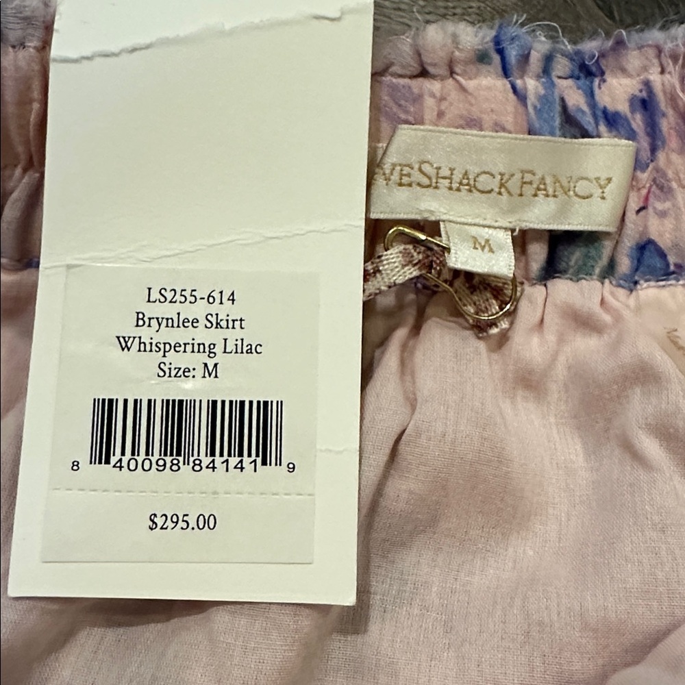 Love Shack Fancy, Brynlee Skirt in Whispering Lilac - Picture 10 of 11
